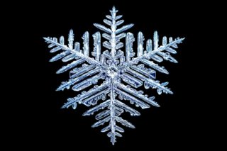 HD Foto einer Schneeflocke