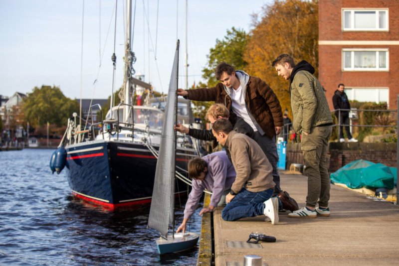 Segelprojekt am Delft in Emden