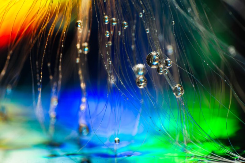 Lichtspiel im Wassertropfen - Makrofotografie von Emder Fotograf Max Simson