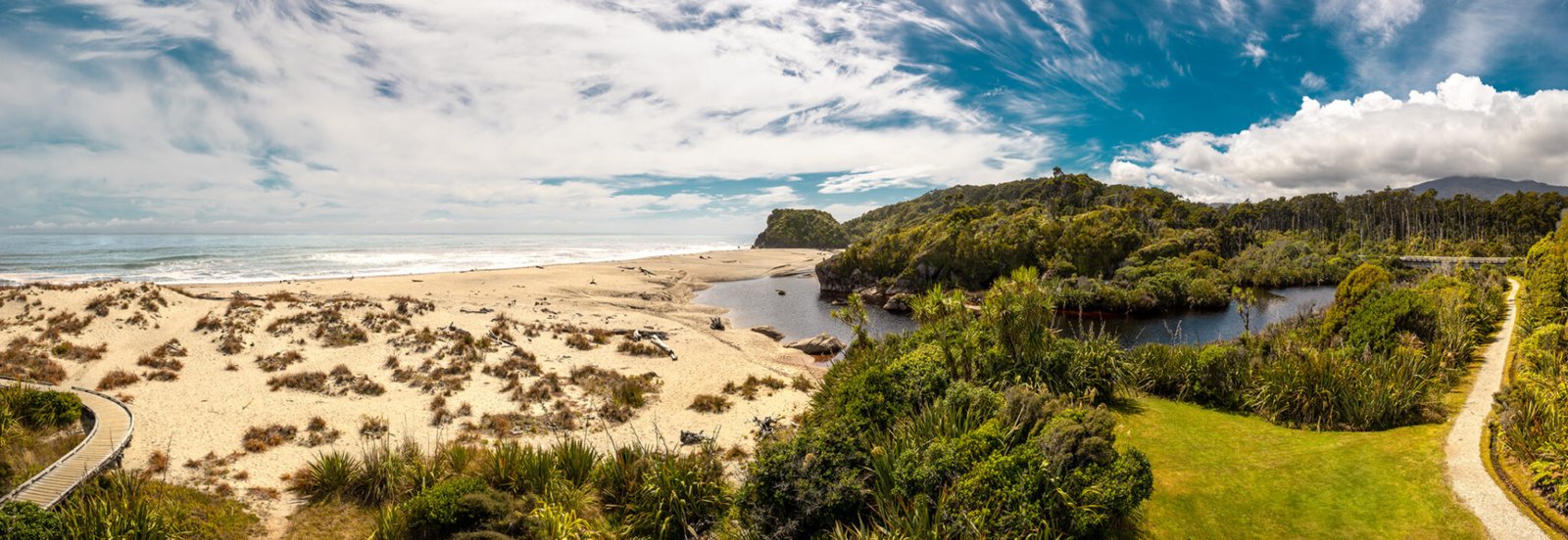 Ein Paradiesisches Strand-Panorama
